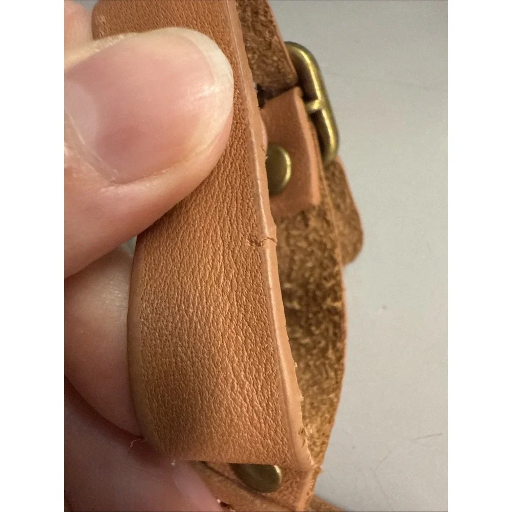 Vintage Hartmann Leather Luggage Tag Snaps Folding Address card holder